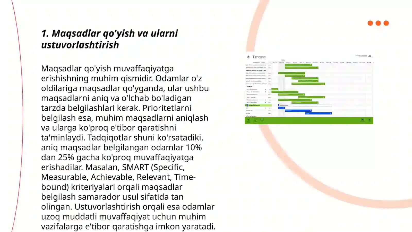 Vaqtniboshqarish ( timemanagement) ko'nikmasi va rivojlantirish yo'llari 3
