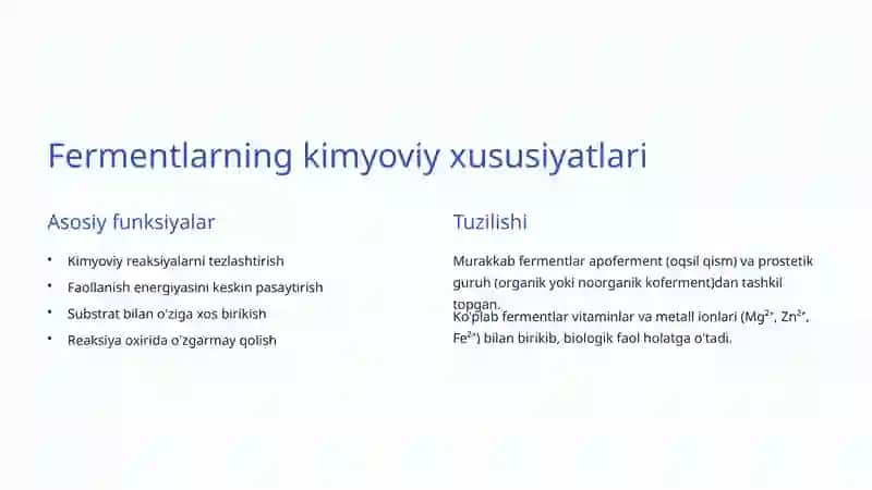 Fermentlar va ularning qo'llanilishi 3