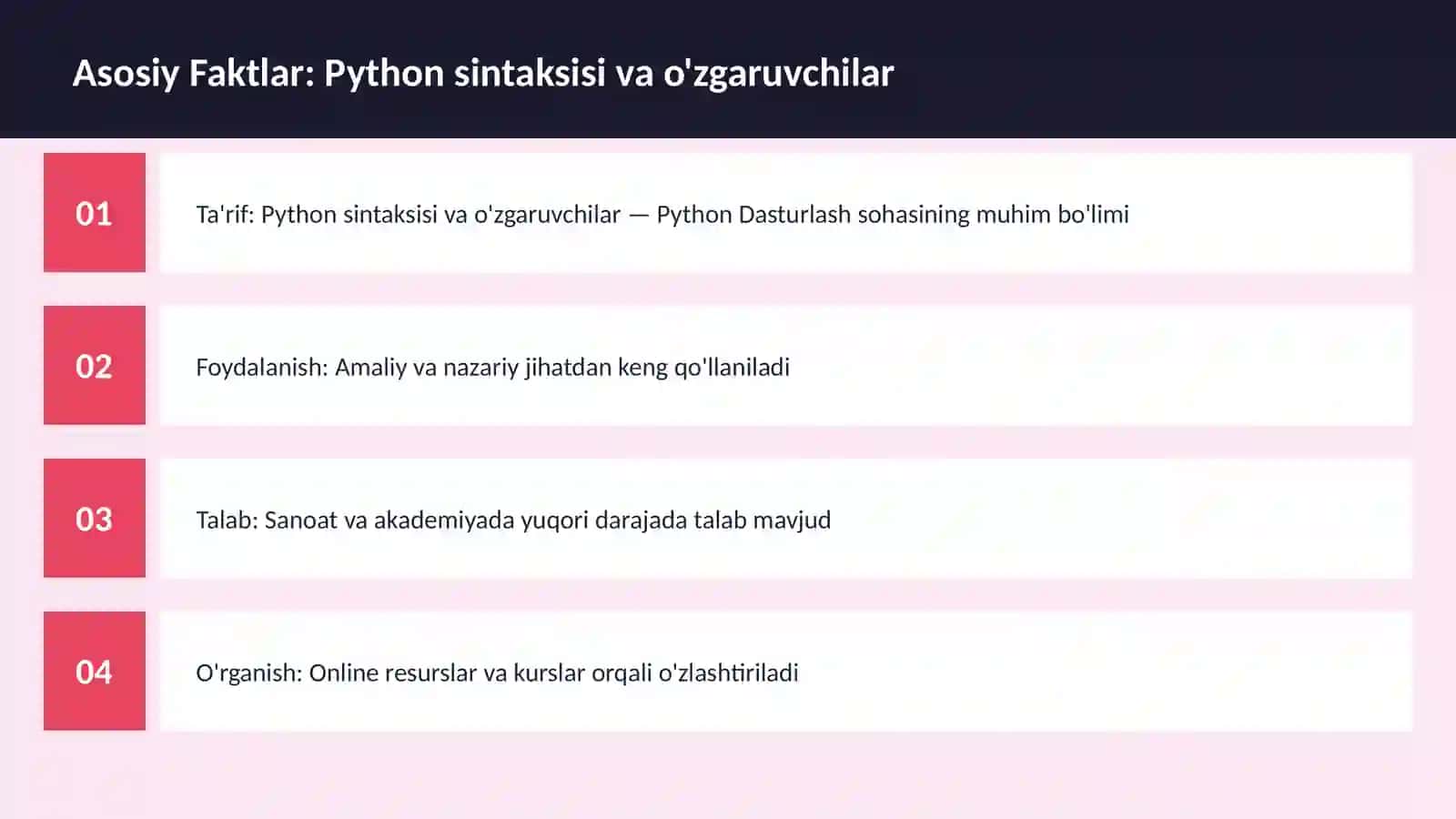 DASTURLASH | PYTHON DASTURLASH 3