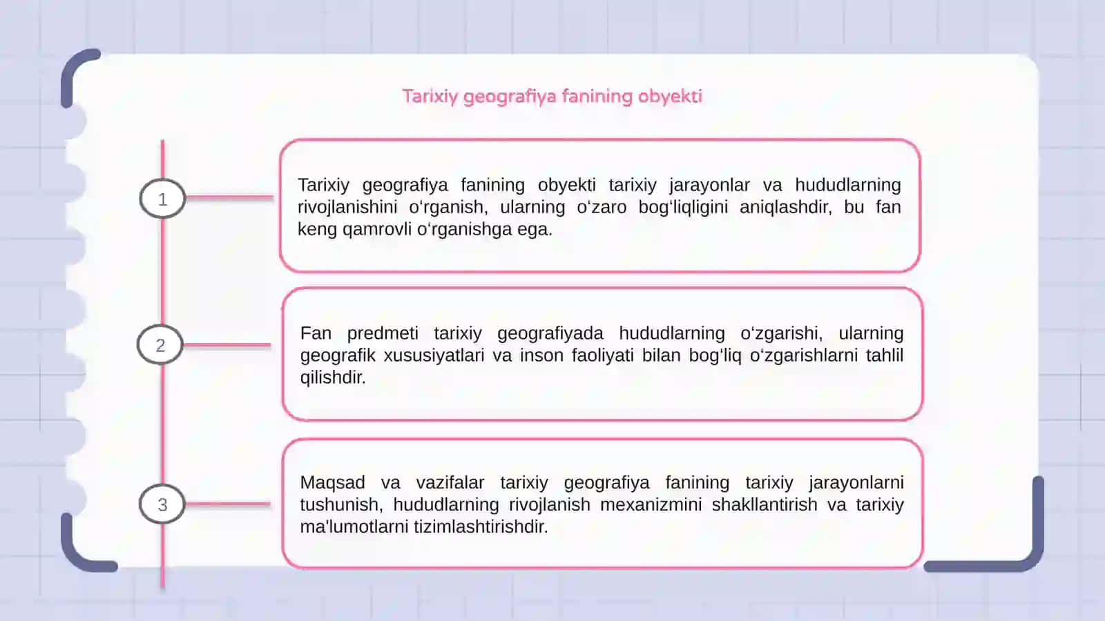 Tarixiy Geografiya Fanining Obyekti, Predmeti, Maqsad va Vazifalari 3