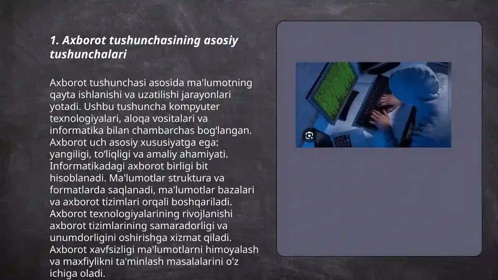 Axborot tushunchasi 3