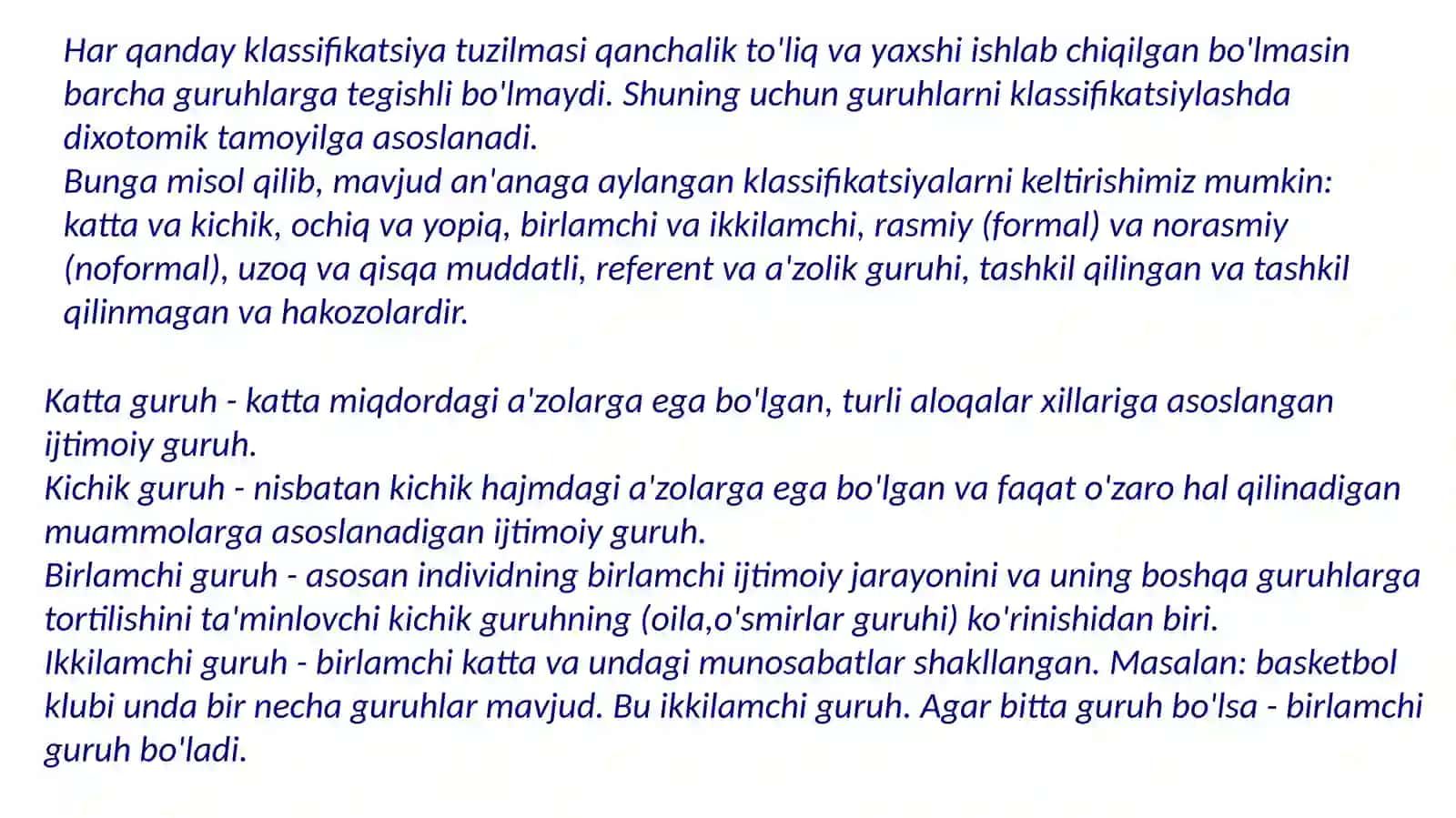 Guruh va guruhlararo eksperiment 3
