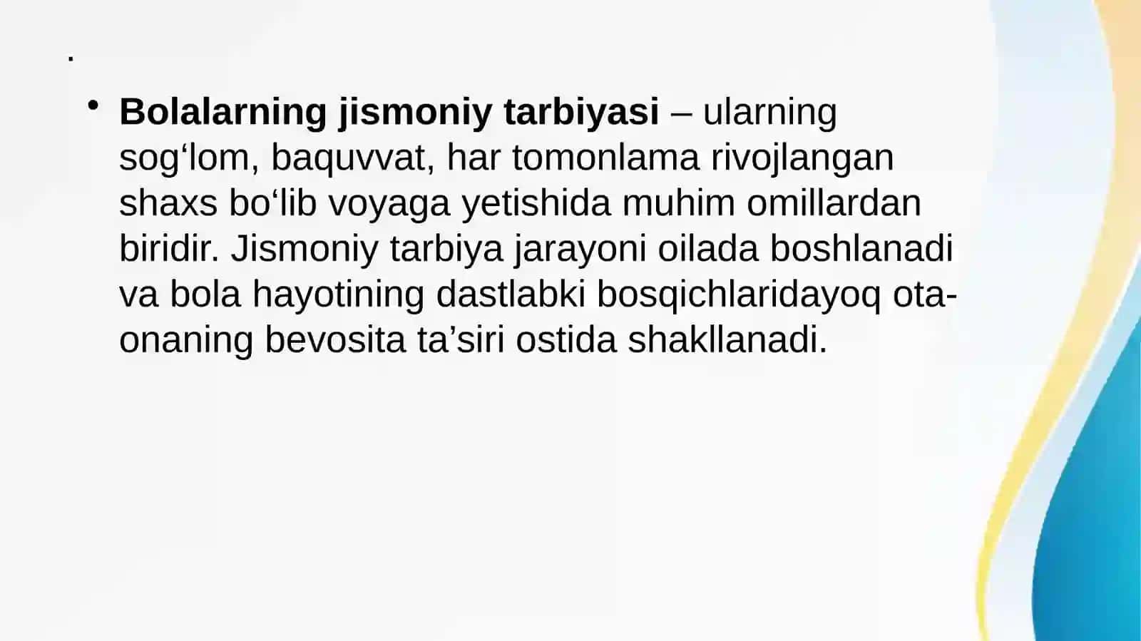 Oilada bolalarni jismoniy tarbiyalash 3