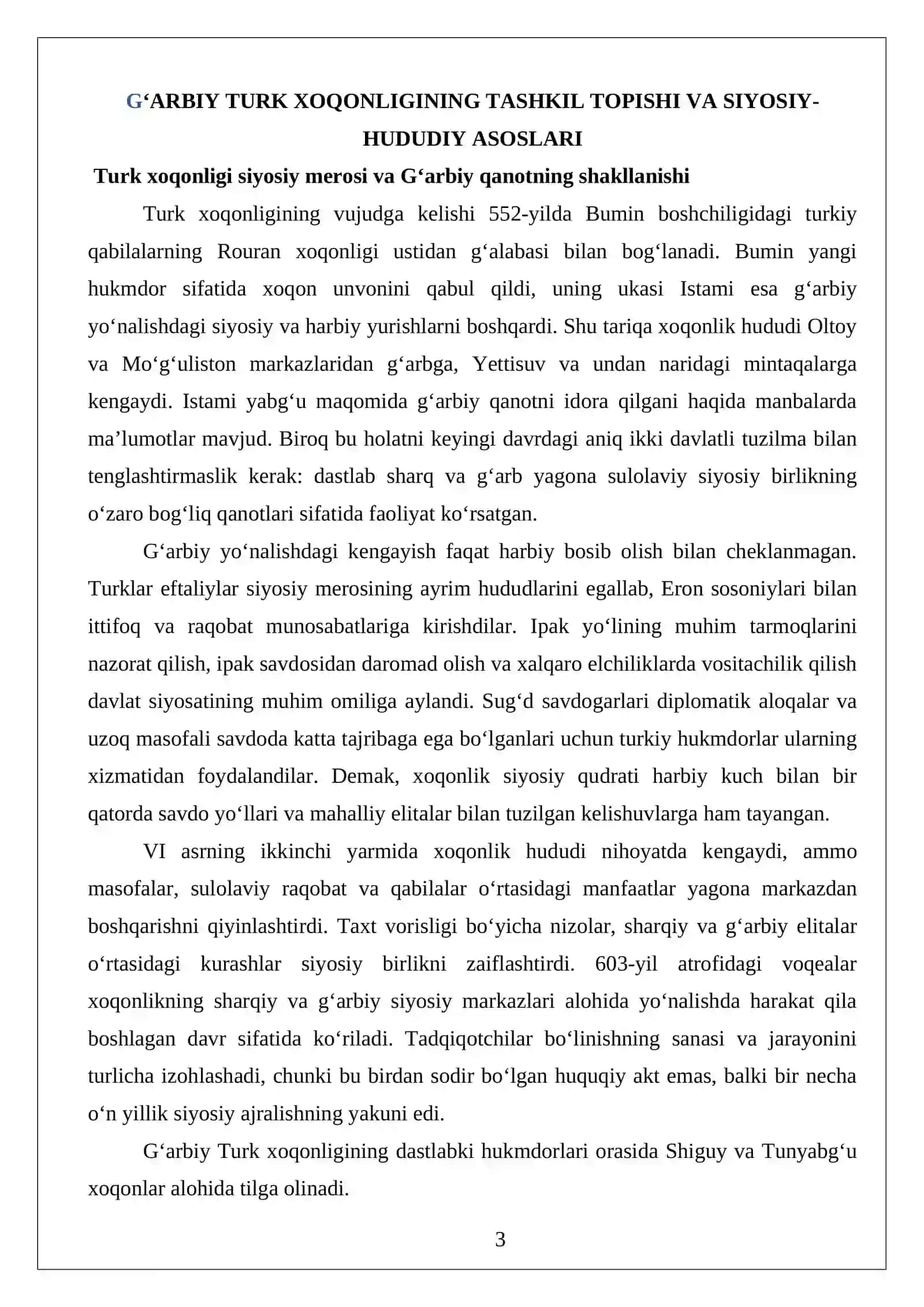 G‘arbiy Turk xoqonligi: ma’muriy boshqaruv tizimi va mahalliy hokimliklar 3