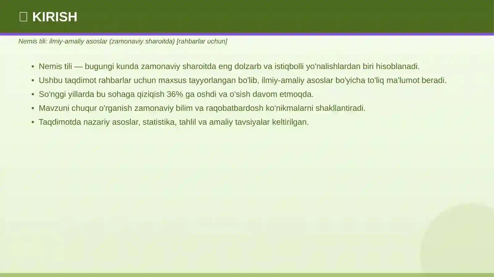 Ilmiy-amaliy asoslar — zamonaviy sharoitda [Rahbarlar Uchun] 3