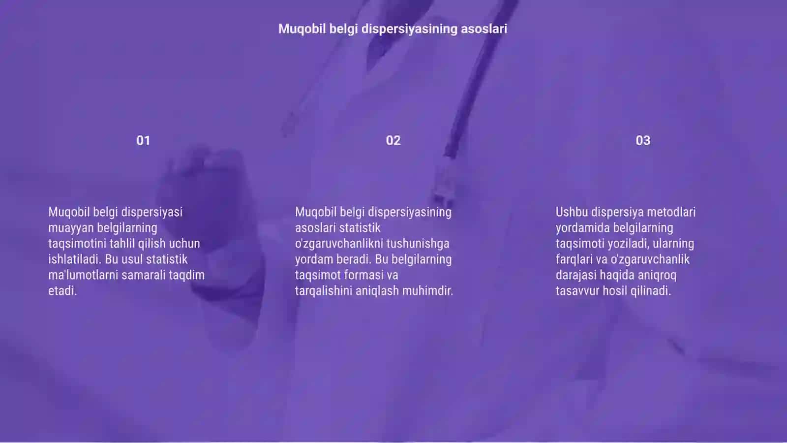 Muqobil belgi dispersiyasi 3