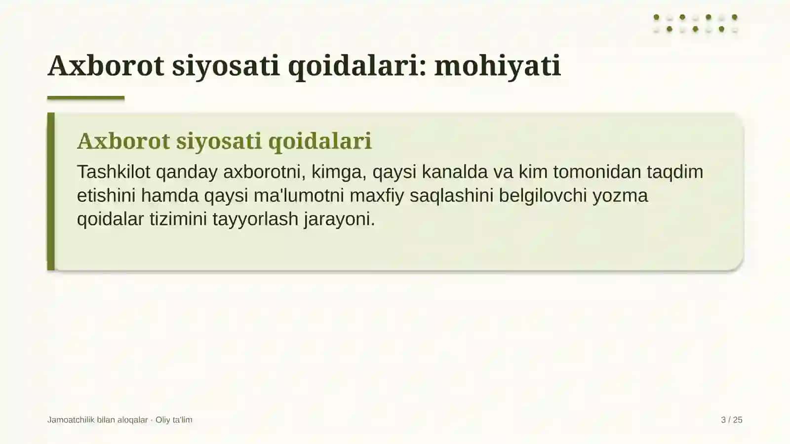 sanoat qurilishida axborot siyosati qoidalarini ishlab chiqish 3803 3