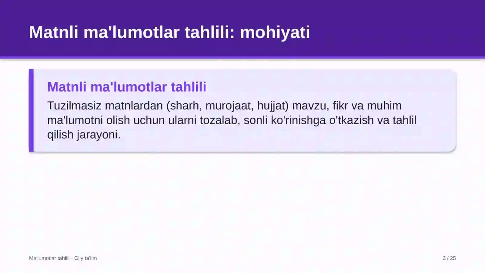 Ziyorat turizmida matnli ma'lumotlarni tahlil qilish 3