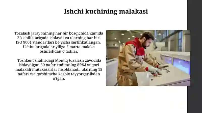 Momiq Tozalash Texnologik Jarayoni 3