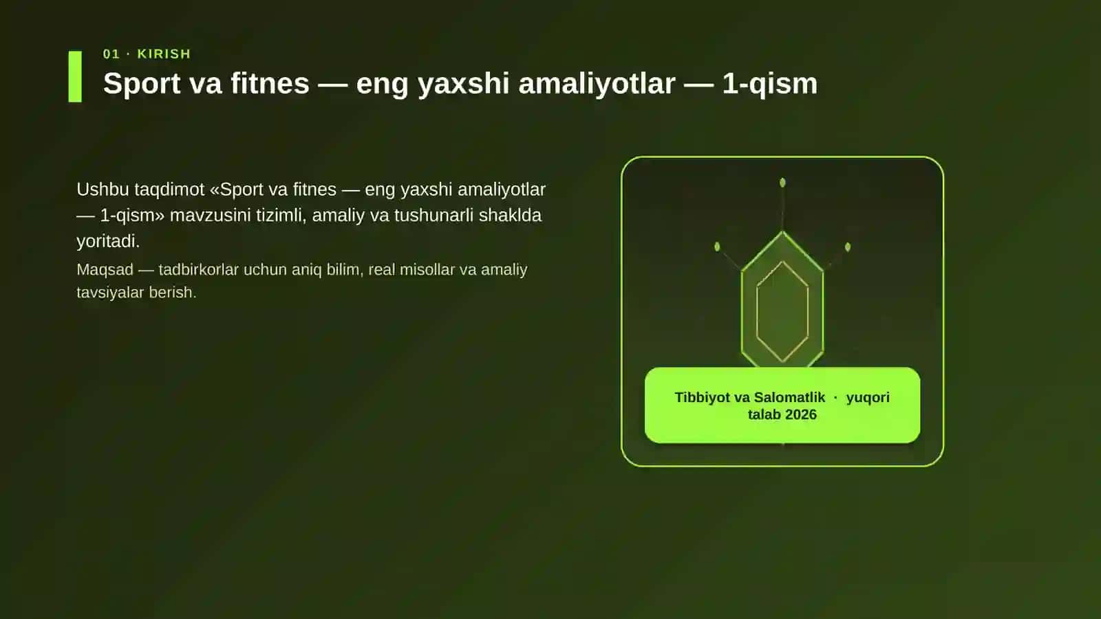 Sport va fitnes — eng yaxshi amaliyotlar — 1-qism 3