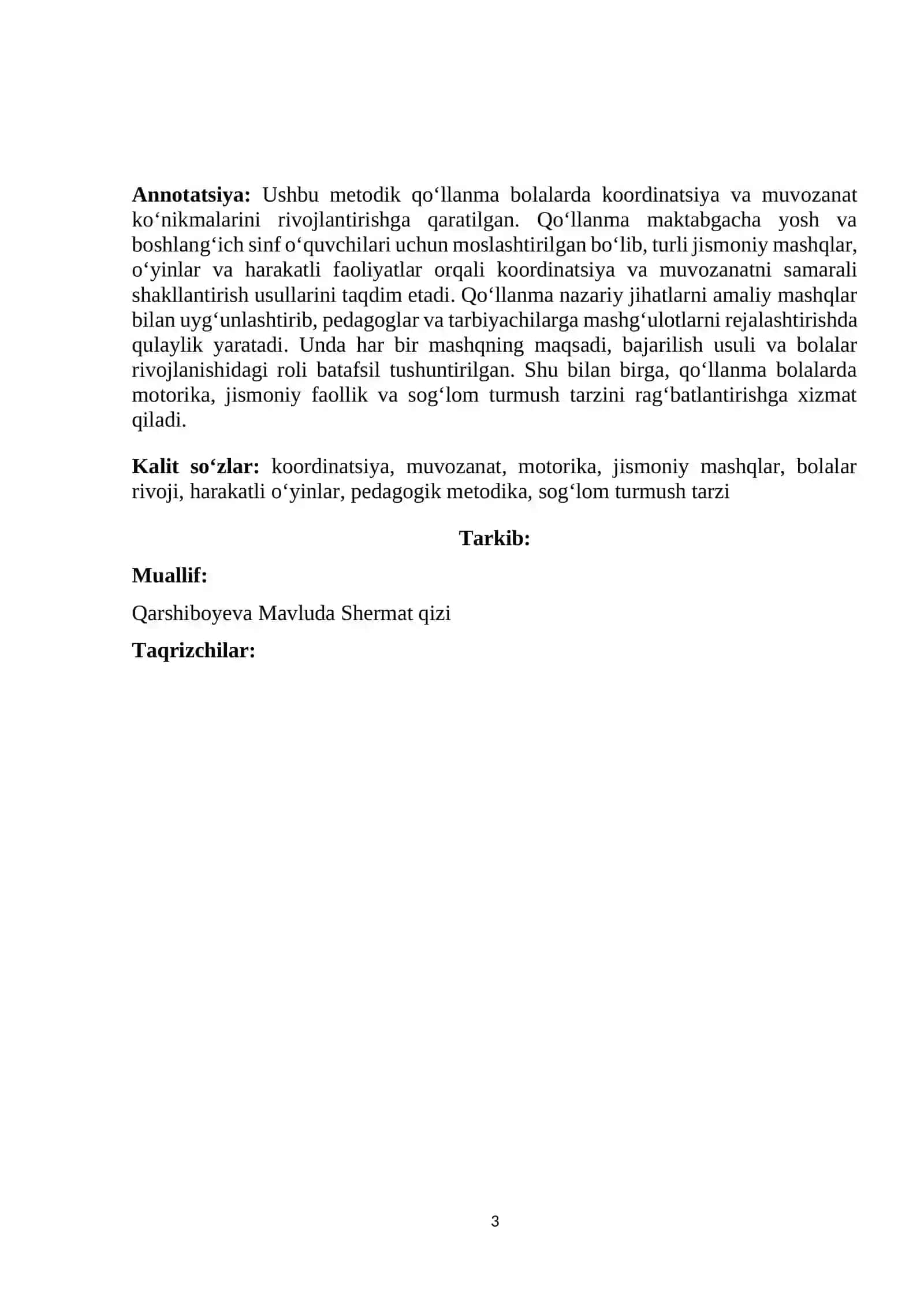 Metodik qoʻllanma yoki tavsiya 3
