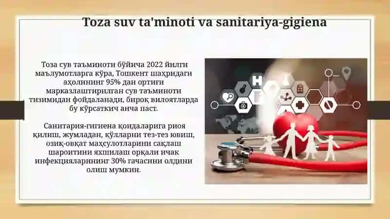 Toza suv ta'minoti va sanitariya-gigiena 3