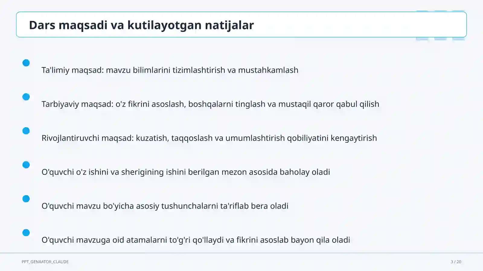 Natural ko'rsatkichli daraja va uning xossalari (7-sinf) 3