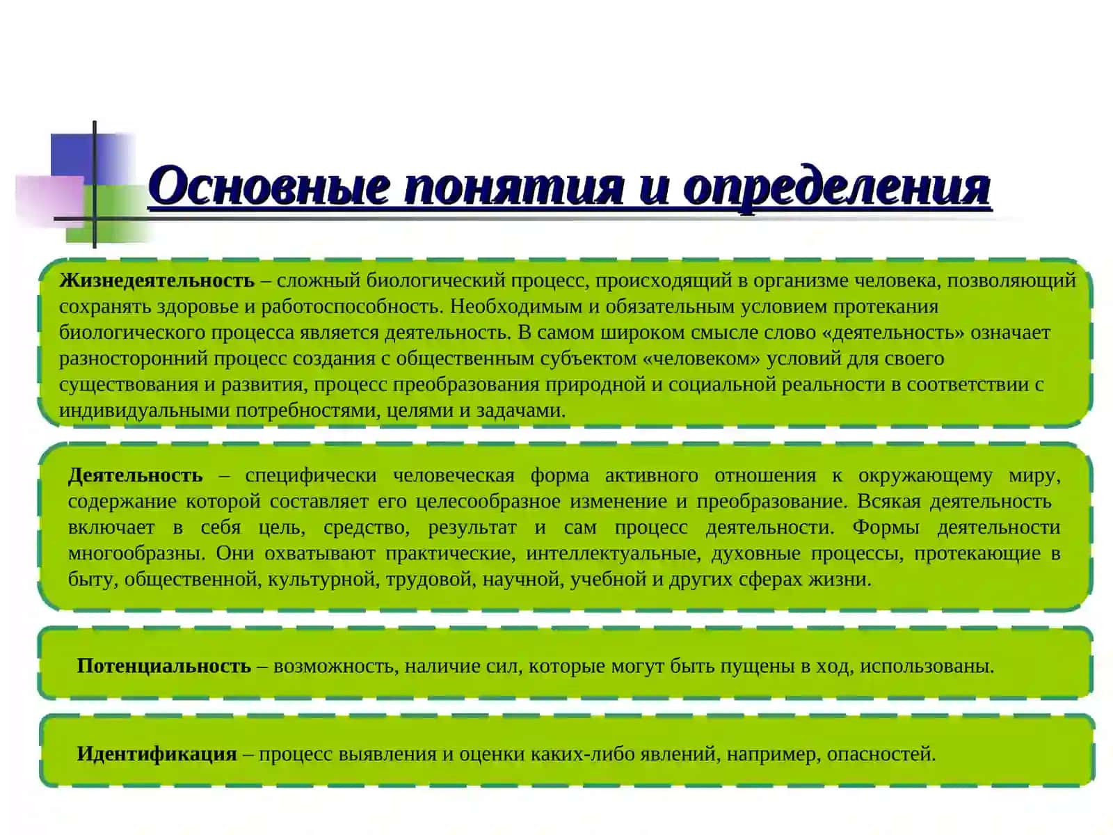 Основные понятия и определения 3