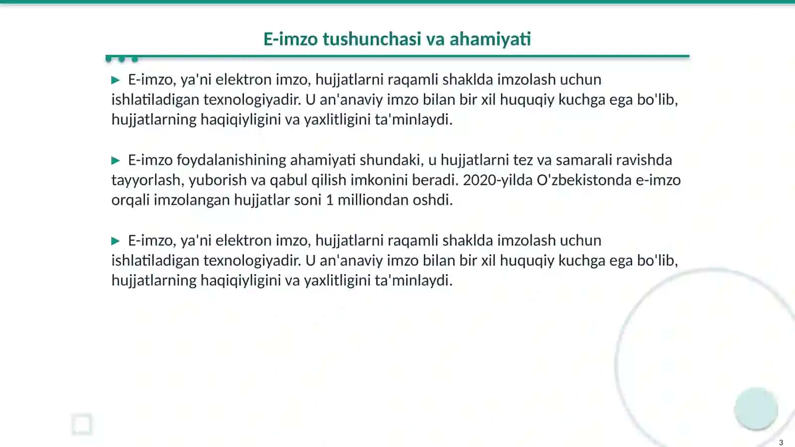 E-imzo mohiyati va foydalanish tartibi 3