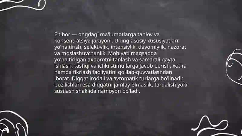 Diqqat haqida 3