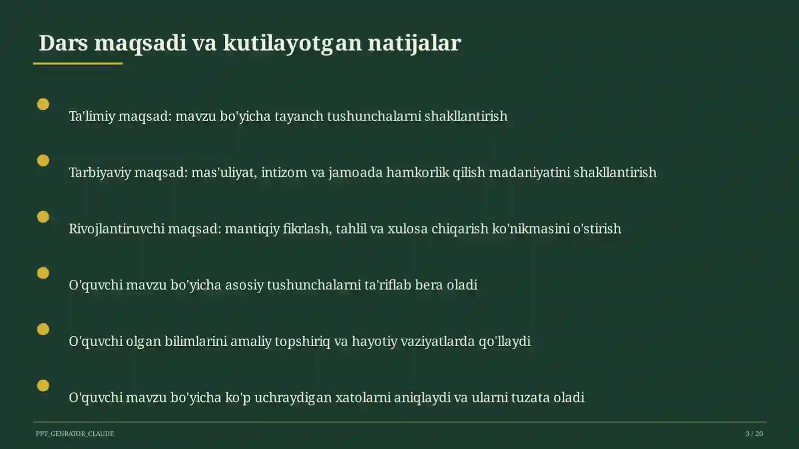 Uy vazifasini samarali tashkil etish 3