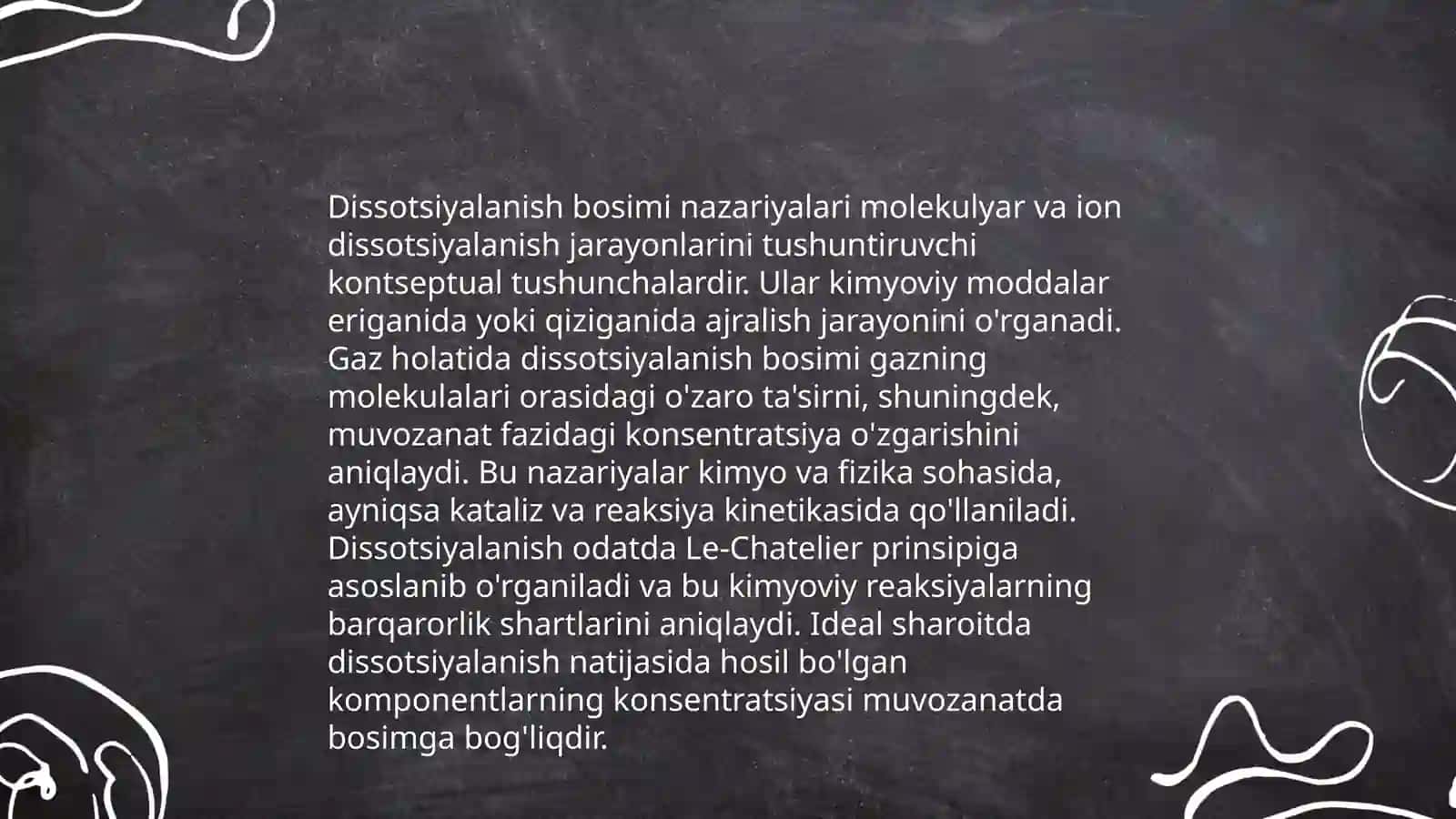 Dissotsiyalanish bosimi 3