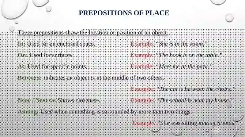 Grammar prepositions 3