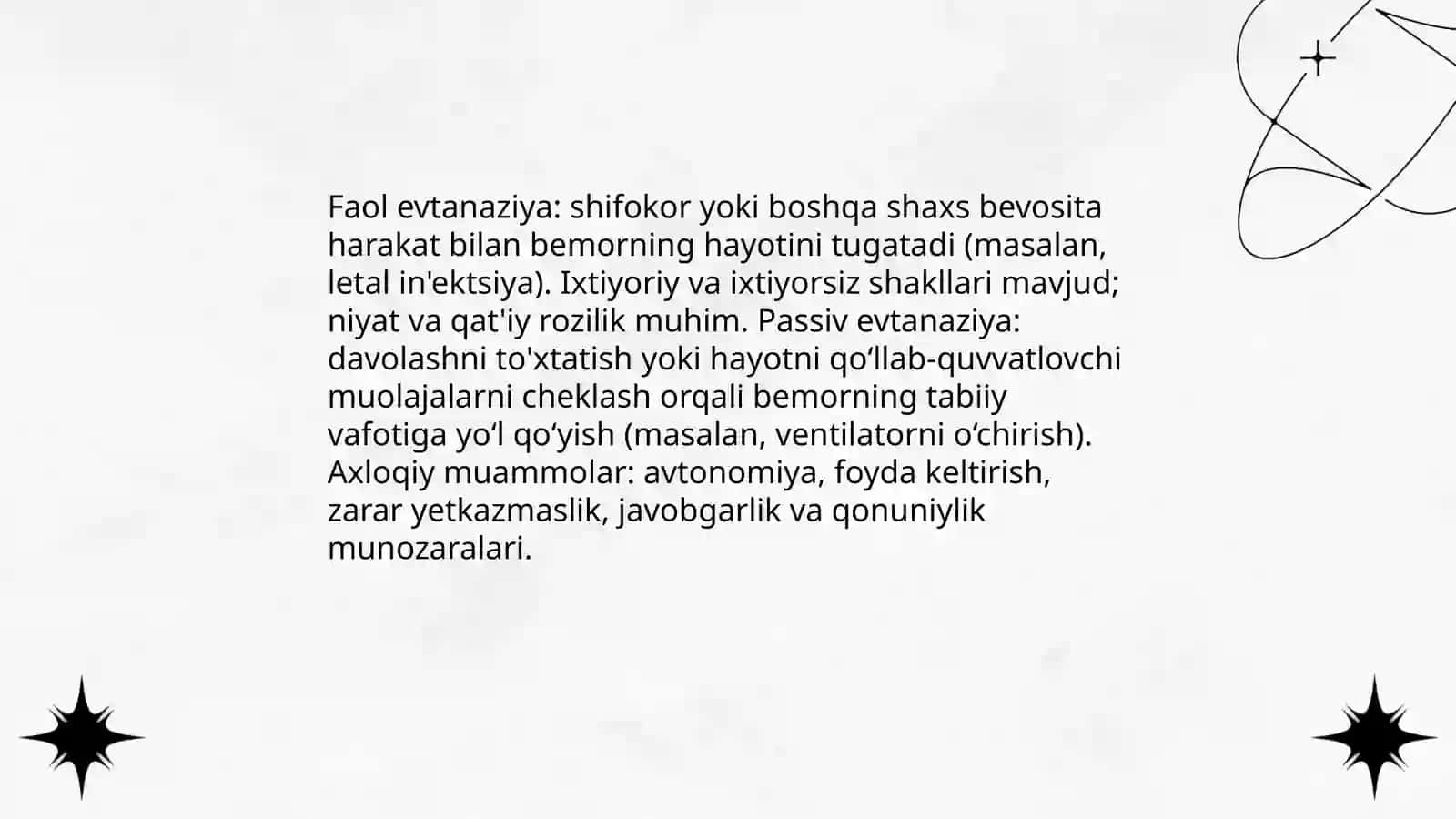 Evtanaziya muammolari 3