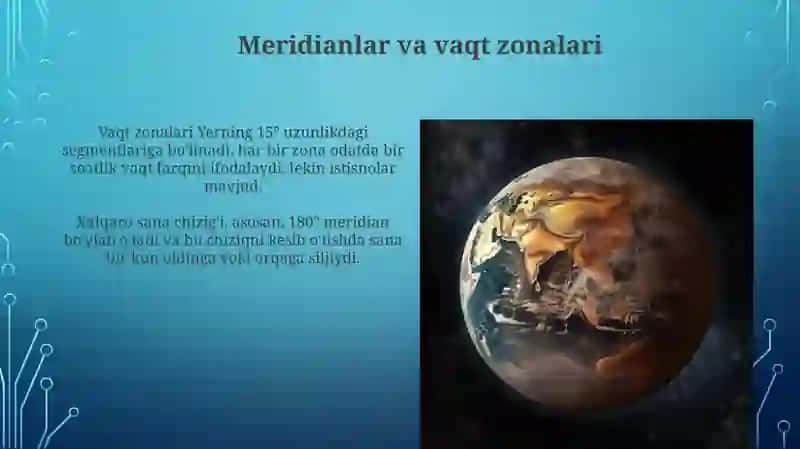 Ekvator. Median. Xarita, oy vauning fazalari 3