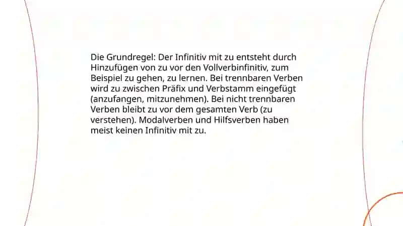 Infinitiv mit zu 3