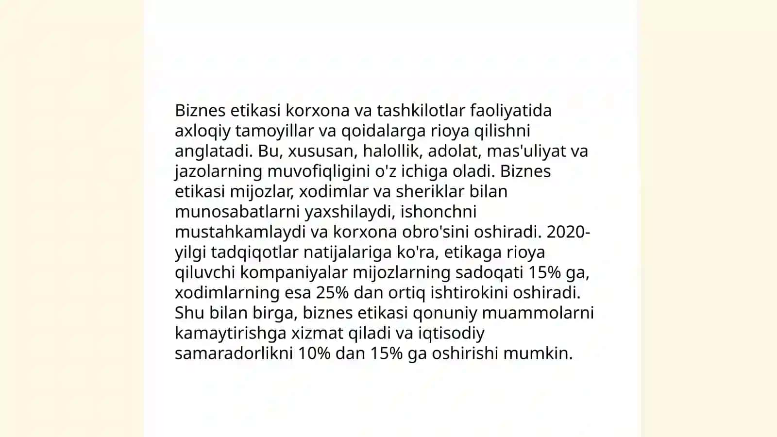 Biznes etikasi va psixologiyasi 3