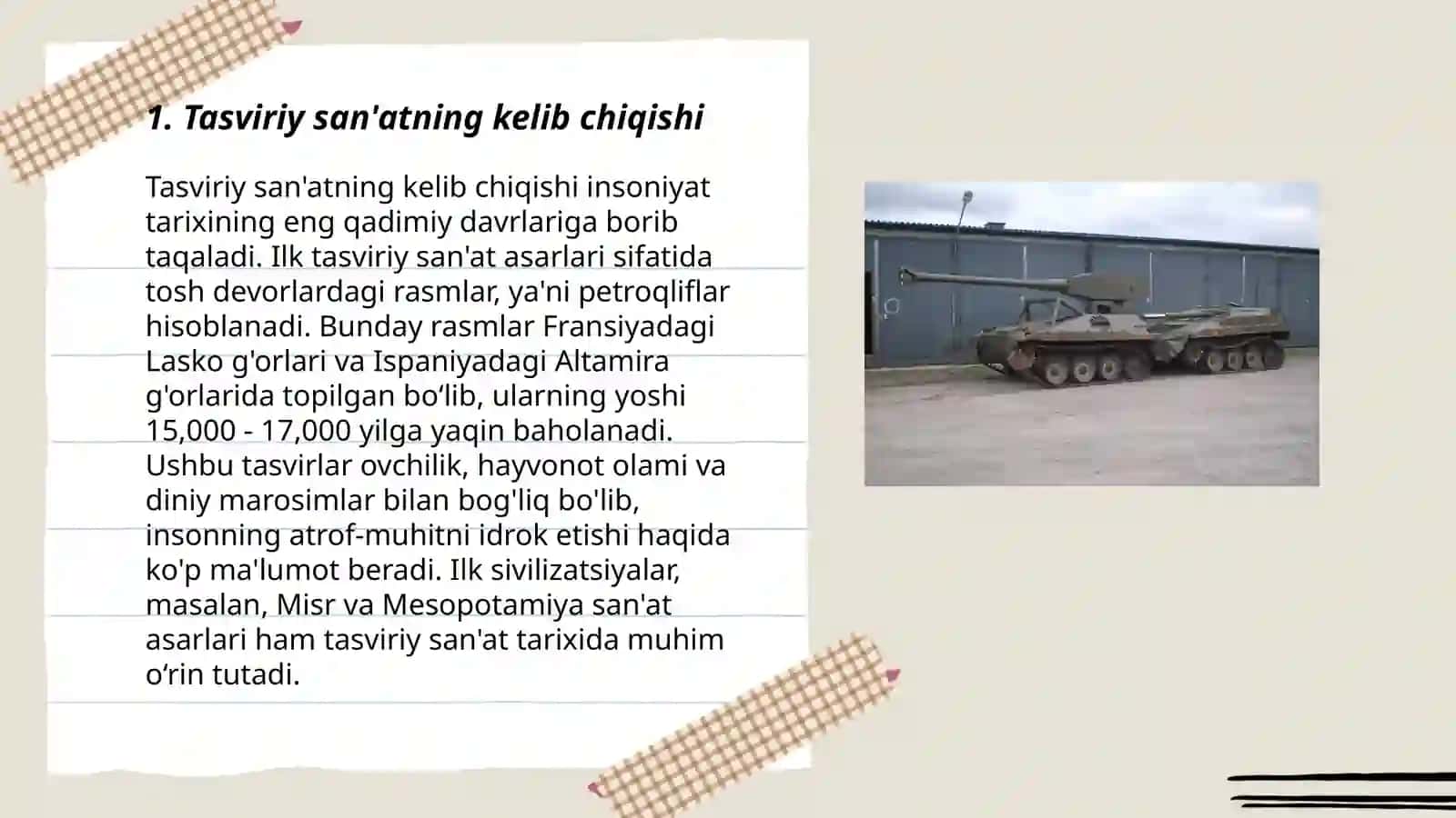 Tasviriy san'atning tarixi, turlari va ahamiyati 3