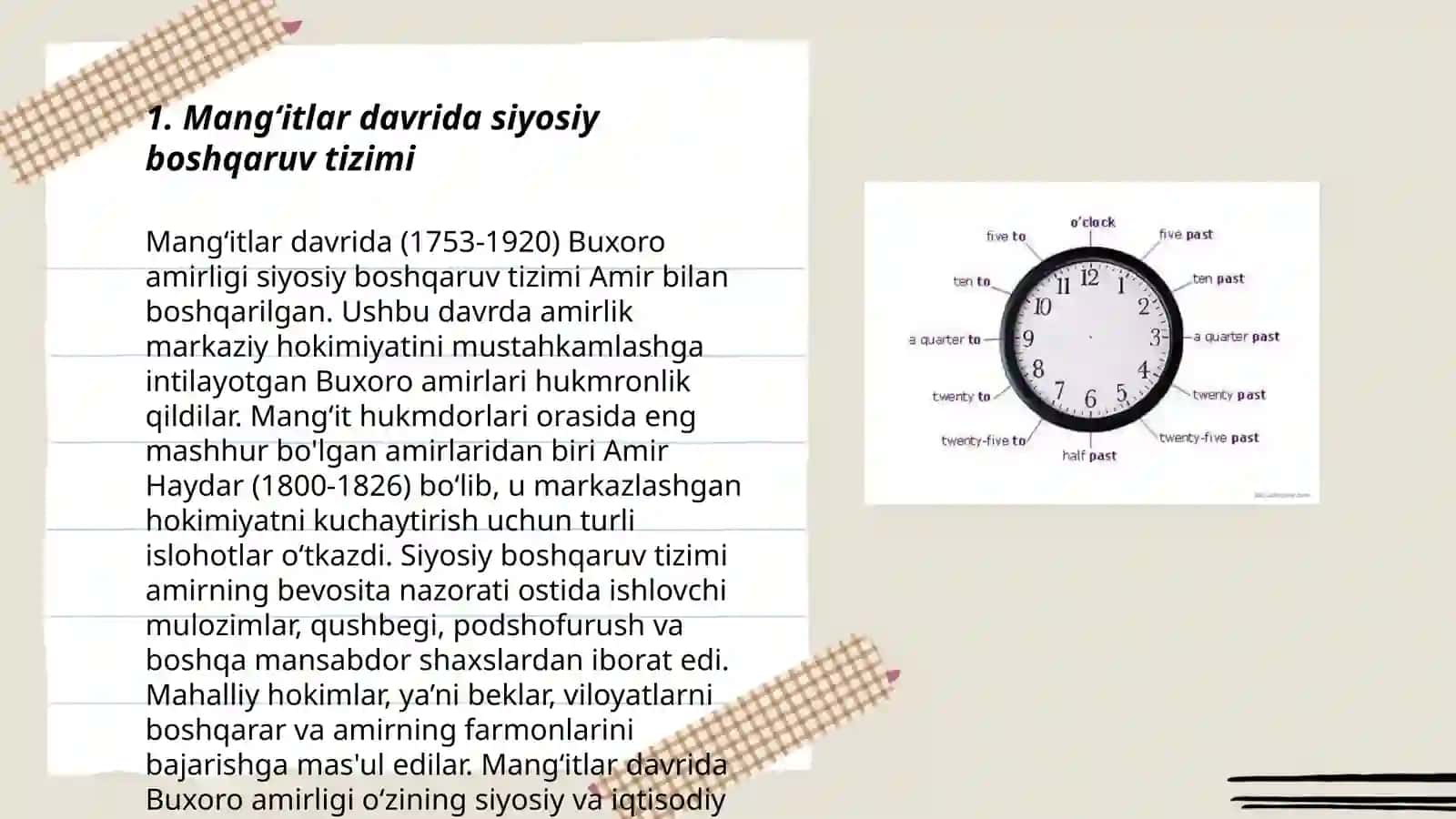Mangʻitlar davrida boshqaruv siyosati 3