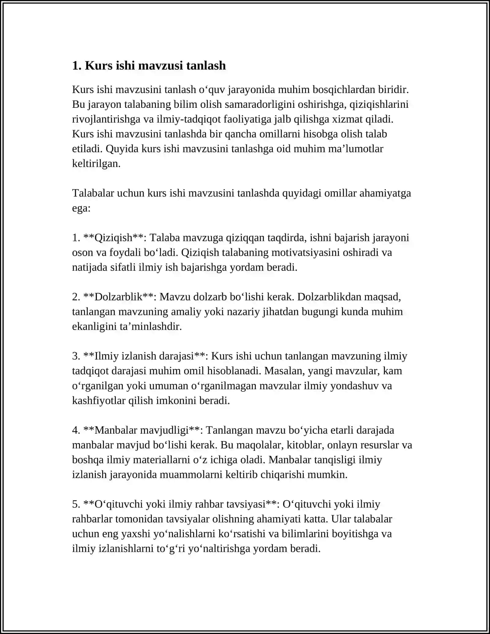 KURS ISHI TOPSHIRIQ VARAQASI 3
