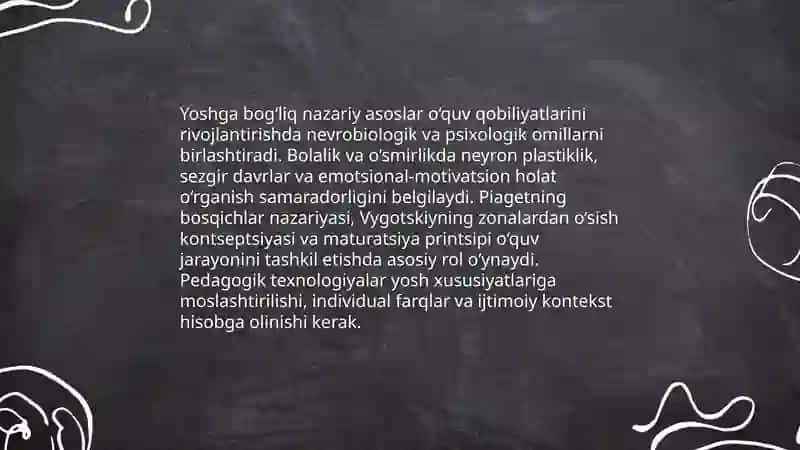 Óquv qobilyatlarini rivojlantirishning yoshga boġliq xususiyatlari 3