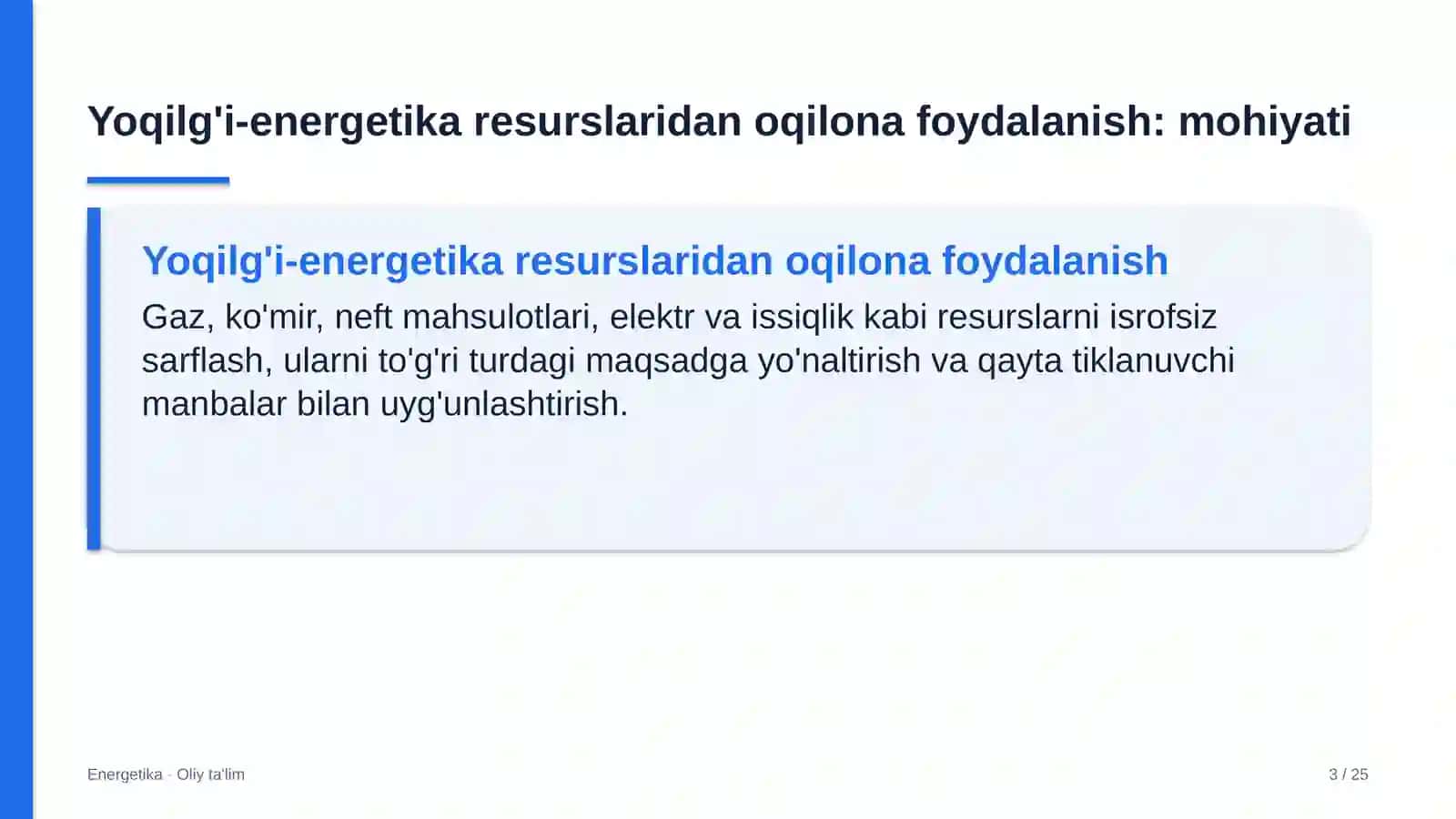 meva sabzavot savdosida yoqilg'i energetika resurslaridan oqilona foydalanish 3321 3