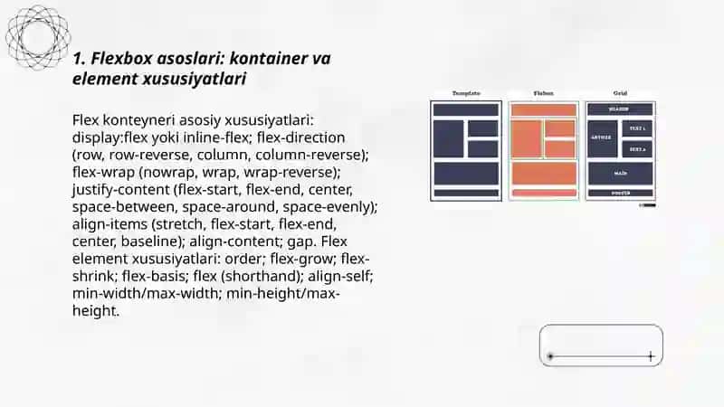 Flexbox va Grid yordamida sahifa layoutini yaratish 3