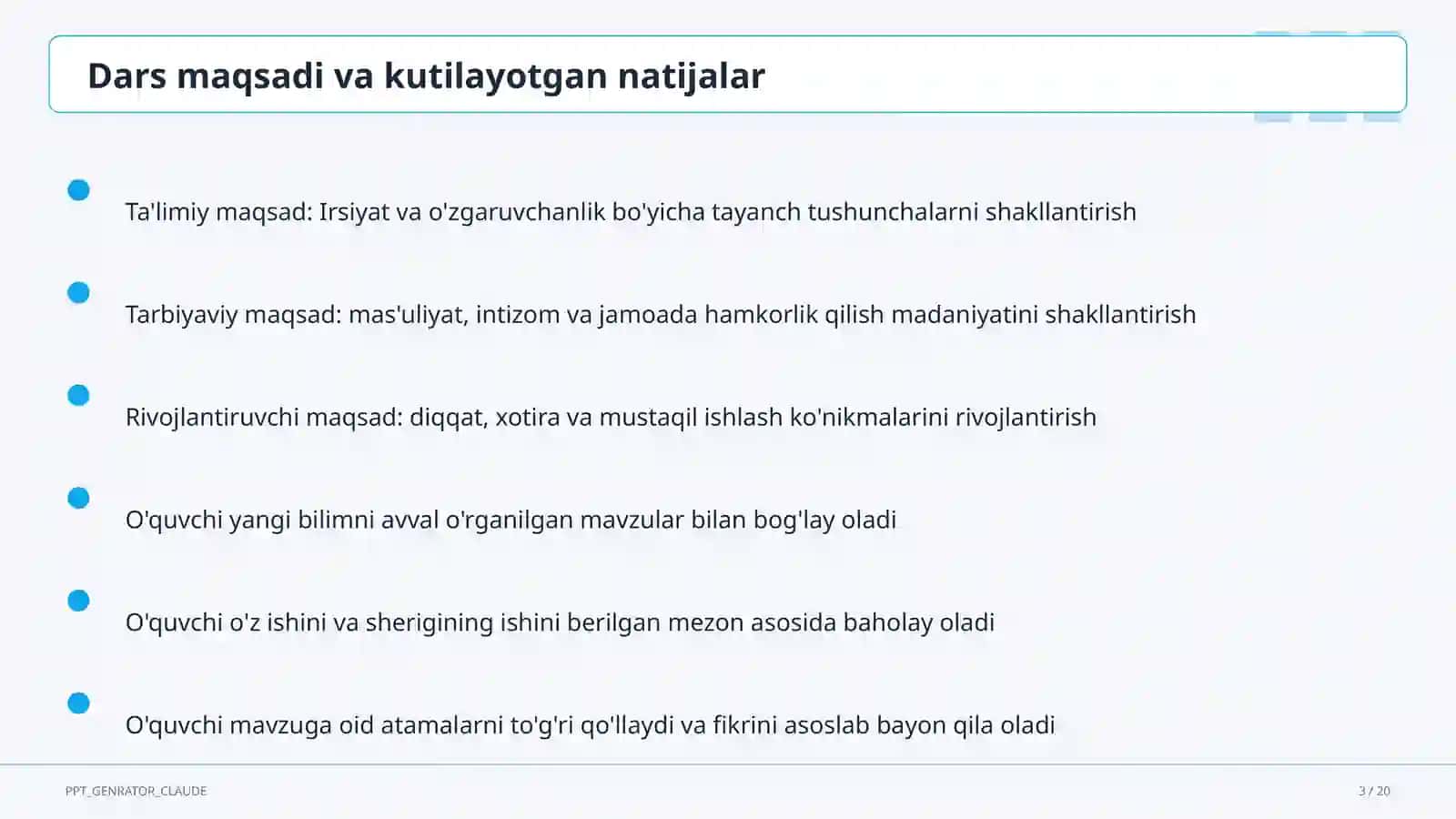 Irsiyat va o'zgaruvchanlik (9-sinf) 3