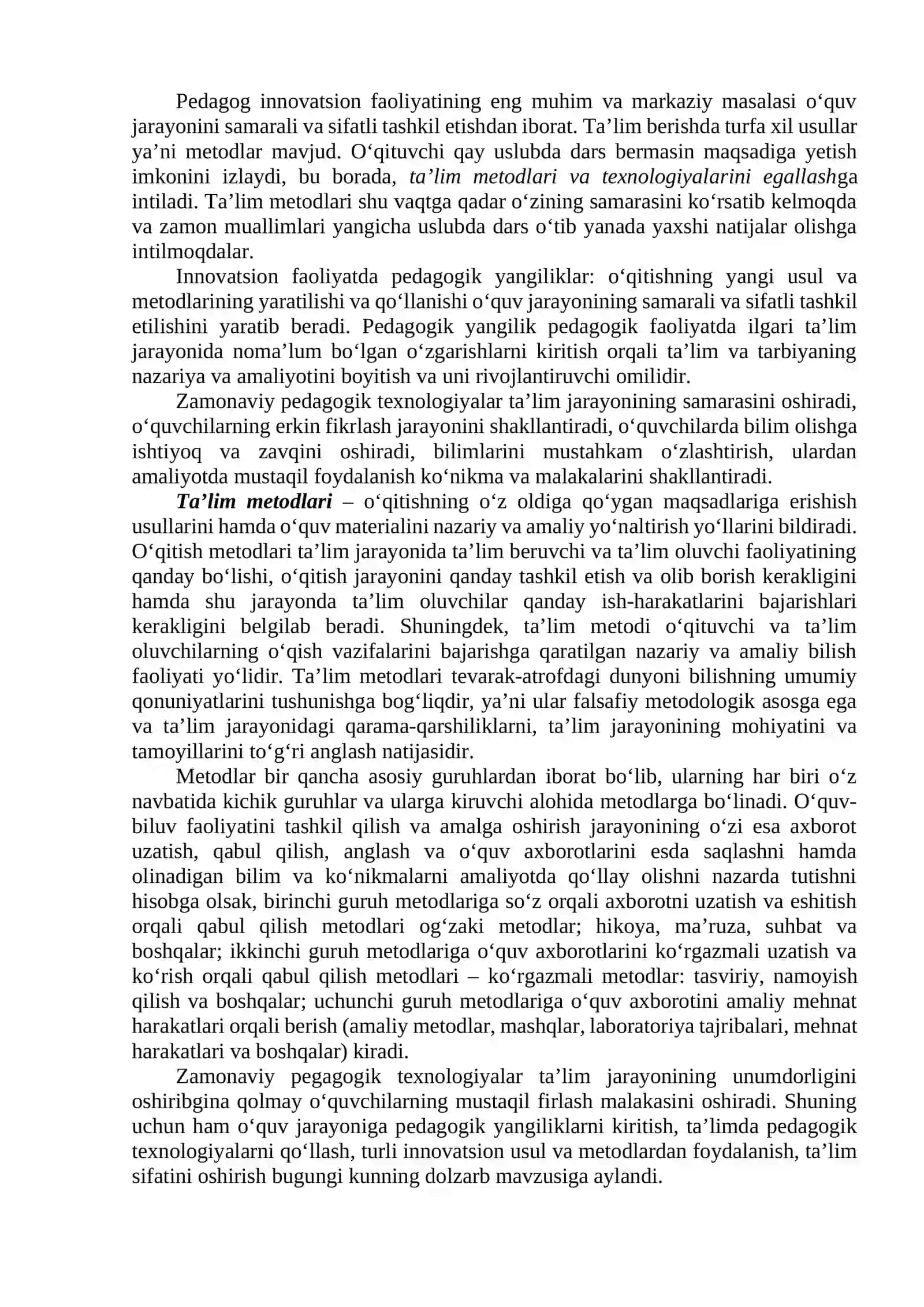 OLIY TA’LIMDA PEDAGOGNING KASBIY MAHORATINI SHAKLLANTIRISH USULLARI 3