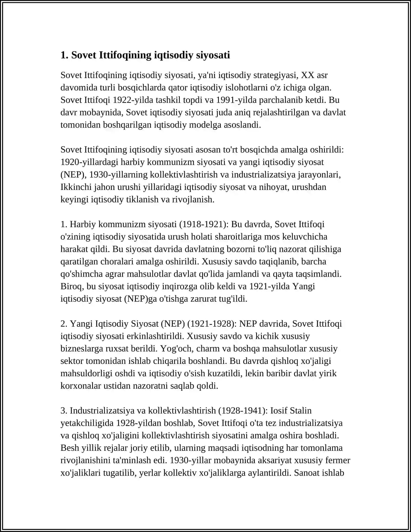 QAYTA QURISH YILLARIDA O'ZBEKISTONDAGI IJTIMOIY-SIYOSIY VAZIYAT 3