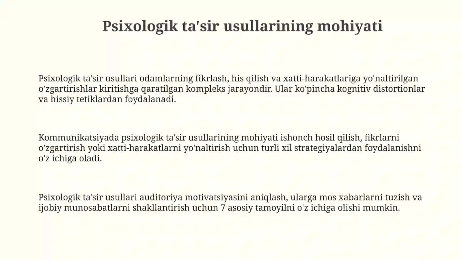 Muloqotda psixologik ta'sir vosiralari 3