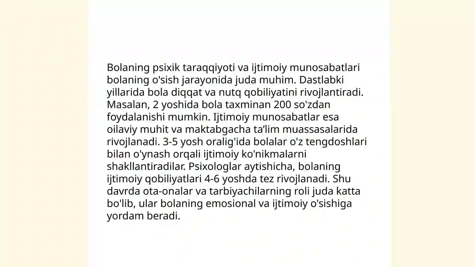 V.N. Miyasishchevning munosabatlar psixologiyasida bola psixik taraqqiyoti qonuniyatlarining yoritilishi 3