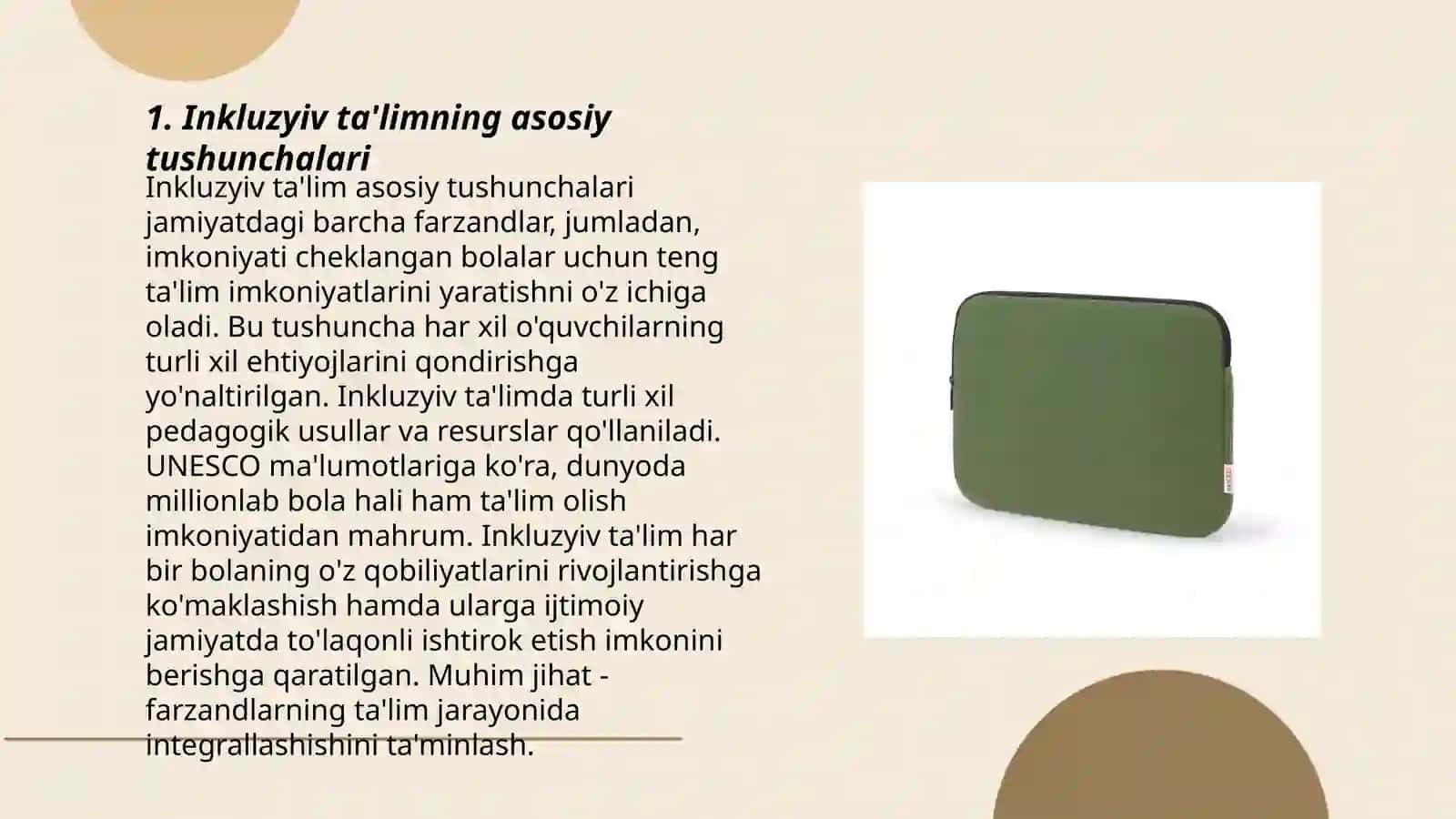 Bolek jardem mutaj balalarda rawajlaniwdagi nuqsaniñ tereñligi ham duzilisine qaray inkluziya modelerin tayarlaw 3