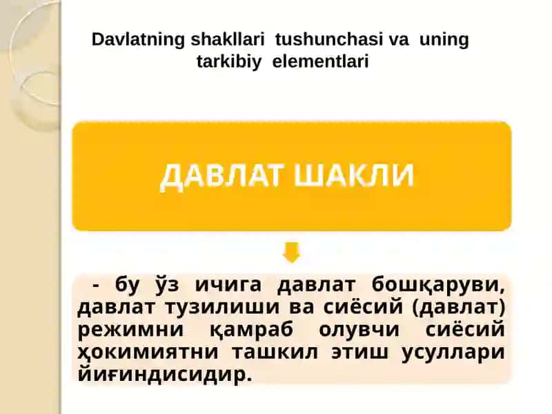 Davlatning shakllari 3