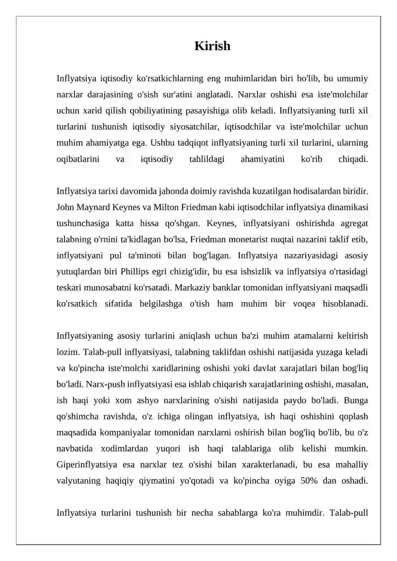 Inflyatsiya Turlari 3