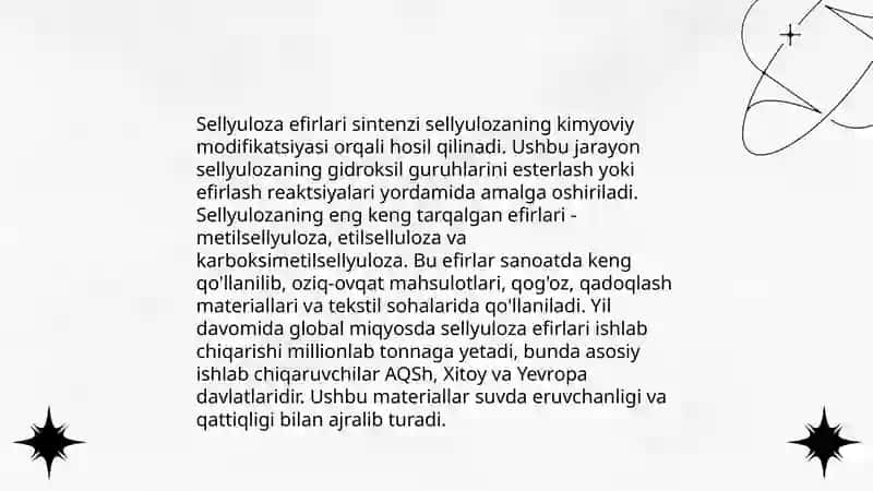 Sellyuloza efirlari 3