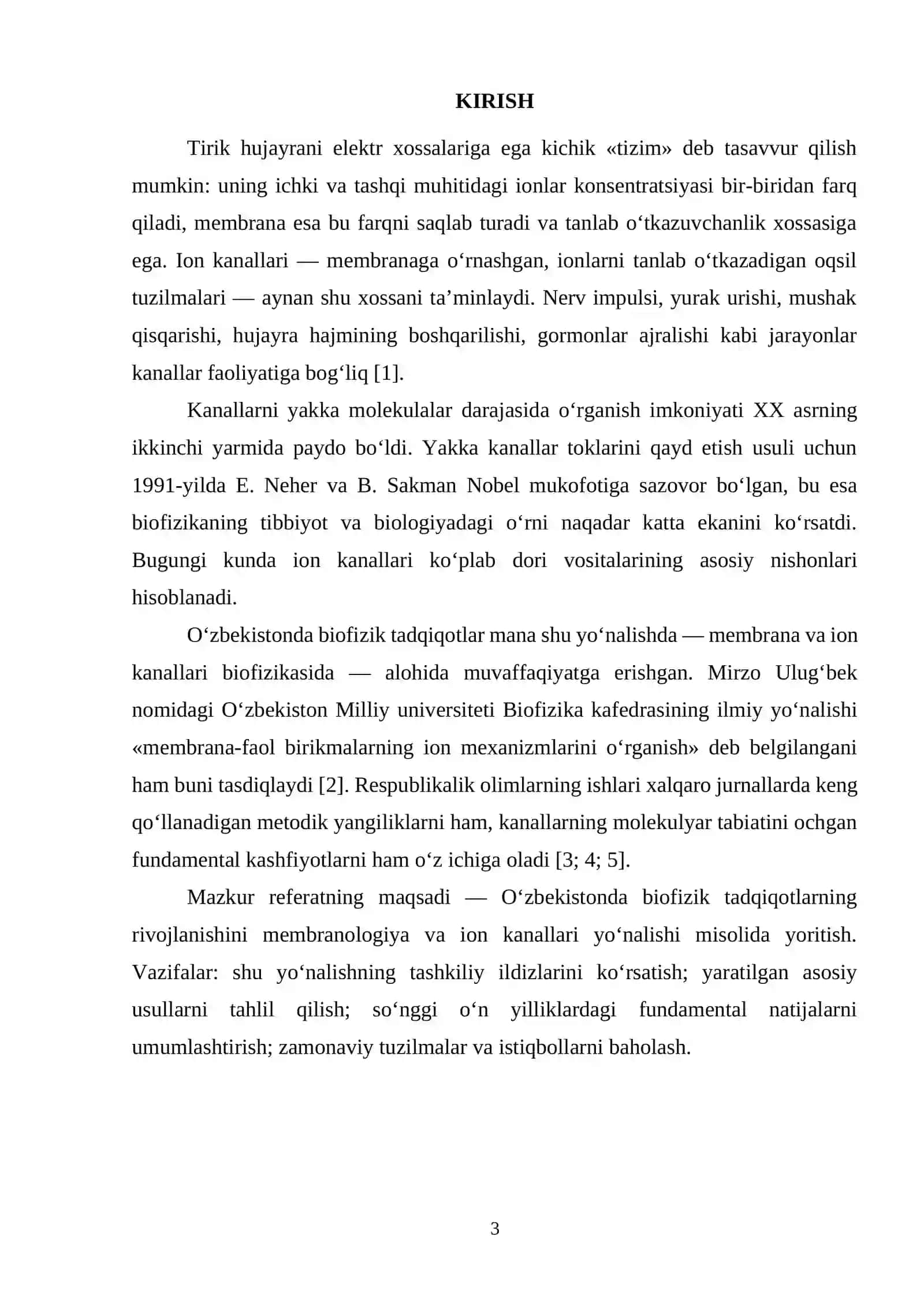 Oʻzbekistonda biofizik tadqiqotlarning rivojlanishi 3