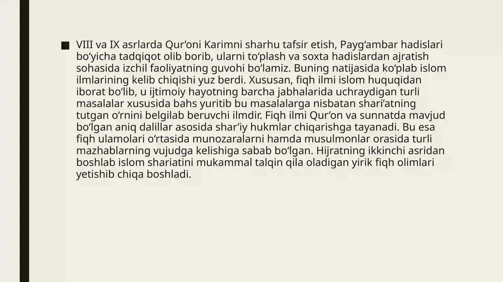 Hanafiy mazhabi rivojida Markaziy Osiyo faqihlarining roli va hissasi 3