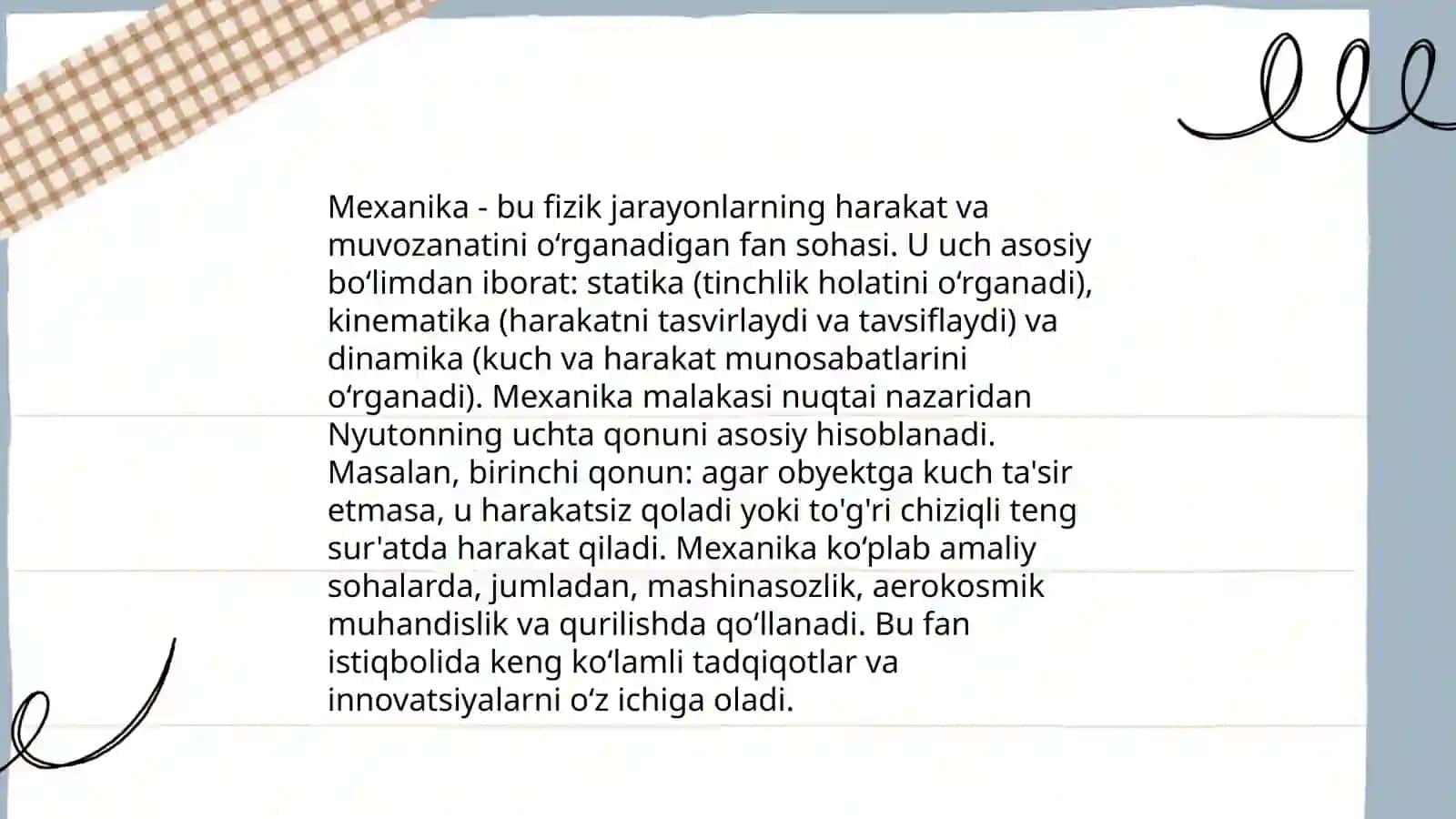 Fizik tushunchalarni shakllantirish 3