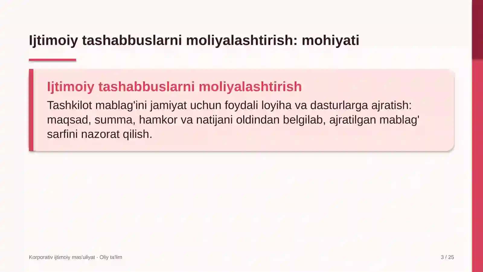 paxta to'qimachilik klasterlarida ijtimoiy ahamiyatga ega tashabbuslarni moliyalashtirish 9079 3