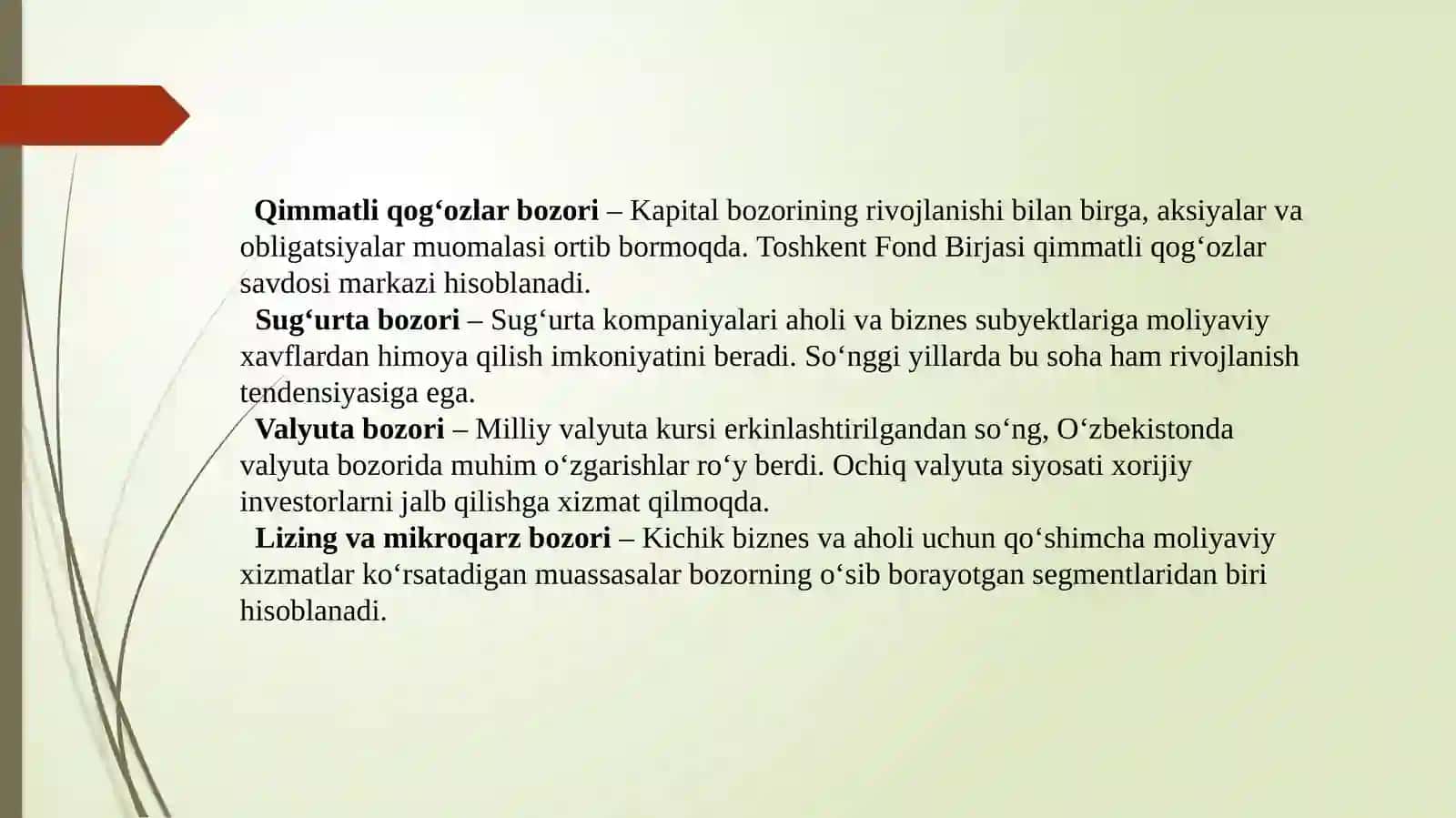 Oʻzbekiston Respublikasi moliya bozori 3