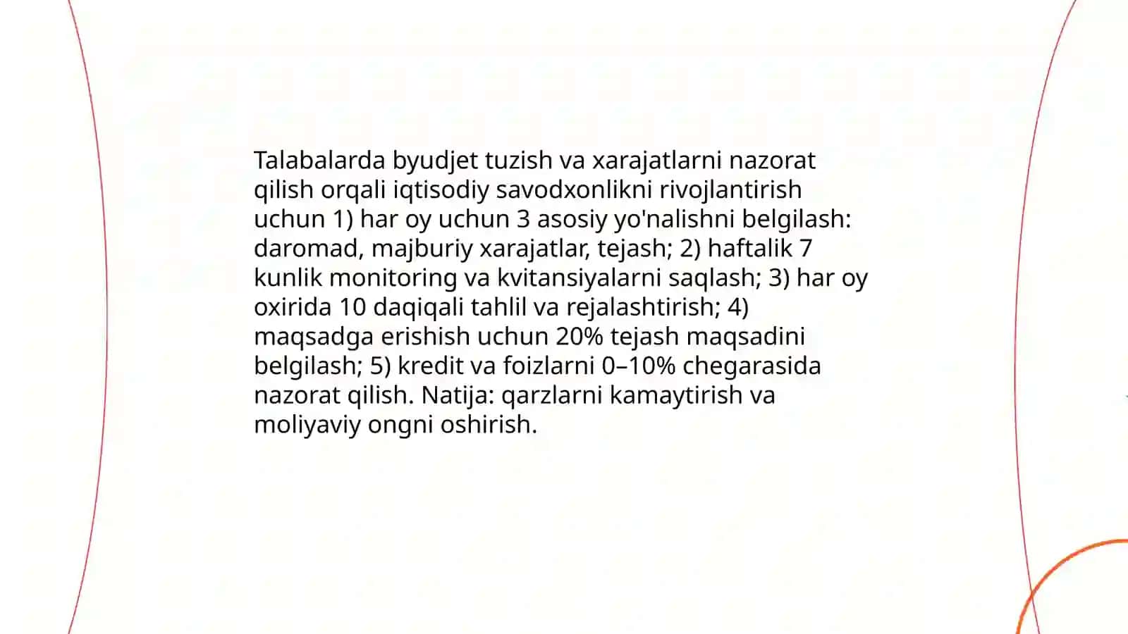 Talabalarda Iqtisodiy Savodxonlik Rivojlantirish 3