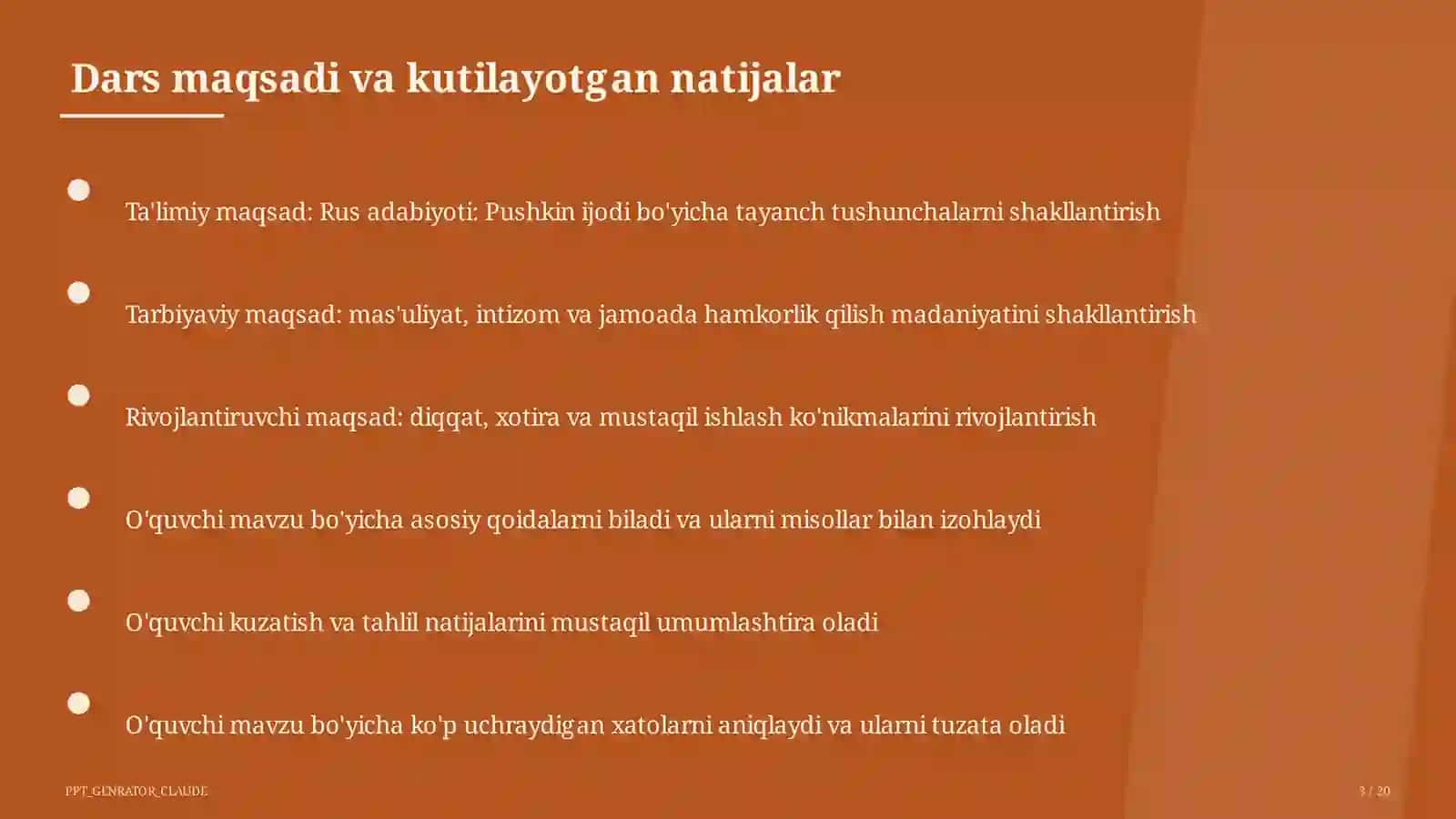 Rus adabiyoti: Pushkin ijodi (9-sinf) 3