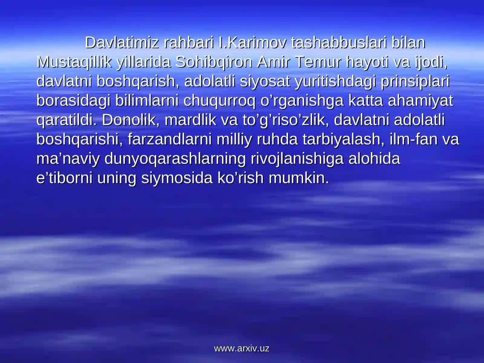 Amir Temur hayoti 3